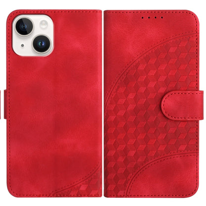 YX0060 جراب هاتف جلدي منقوش برأس فيل مع حبل، مناسب لأجهزة iPhone 15 وiPhone 14 Plus وiPhone 14 وiPhone 14 Pro وiPhone 14 Pro Max وiPhone SE 2022/SE 2020/6/7/8
