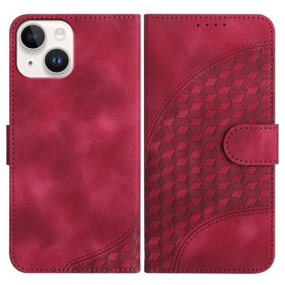 YX0060 جراب هاتف جلدي منقوش برأس فيل مع حبل، مناسب لأجهزة iPhone 13 Pro Max وiPhone 13 Pro وiPhone 13 وiPhone 13 mini وiPhone 12/12 Pro وiPhone 12 Pro Max