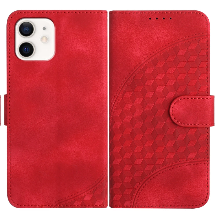 YX0060 Elephant Head Embossed Phone Leather Case with Lanyard, For iPhone 12/12 Pro, For iPhone 12 Pro Max, For iPhone 12 mini