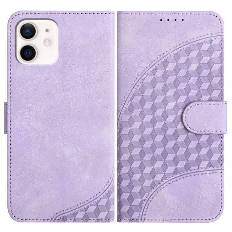 YX0060 Elephant Head Embossed Phone Leather Case with Lanyard, For iPhone 12/12 Pro, For iPhone 12 Pro Max, For iPhone 12 mini
