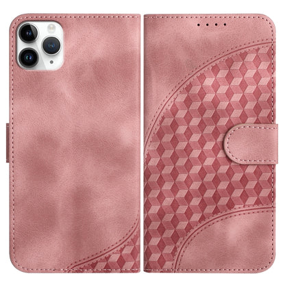 YX0060 جراب هاتف جلدي منقوش برأس فيل مع حبل، مناسب لأجهزة iPhone 12 mini وiPhone 11 Pro Max وiPhone 11 وiPhone 11 Pro وiPhone XS / X وiPhone XR