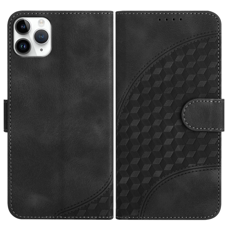 YX0060 Elephant Head Embossed Phone Leather Case with Lanyard, For iPhone 11 Pro Max, For iPhone 11, For iPhone 11 Pro