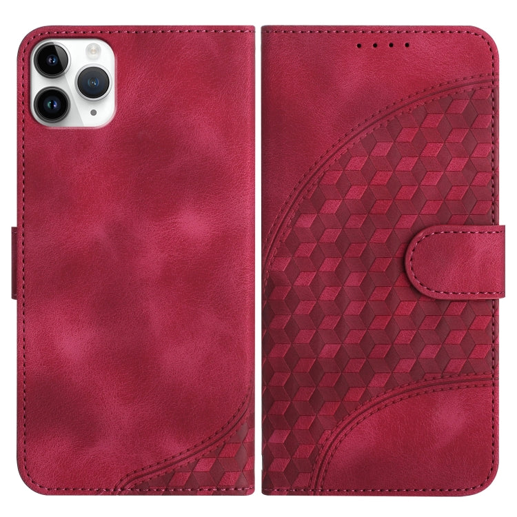 YX0060 Elephant Head Embossed Phone Leather Case with Lanyard, For iPhone 11 Pro Max, For iPhone 11, For iPhone 11 Pro