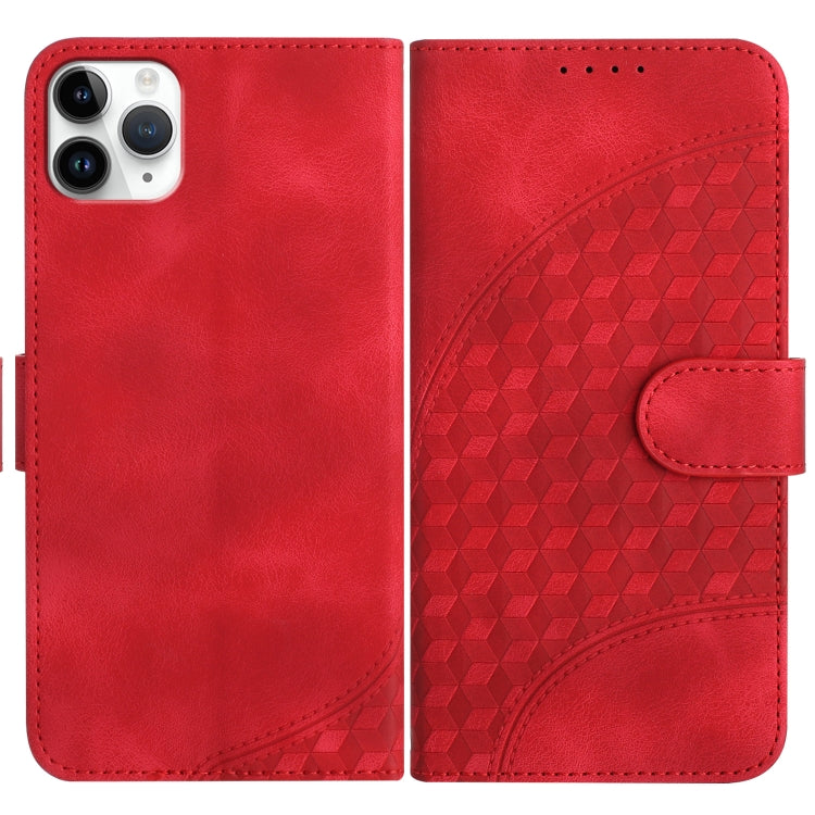 YX0060 Elephant Head Embossed Phone Leather Case with Lanyard, For iPhone 11 Pro Max, For iPhone 11, For iPhone 11 Pro