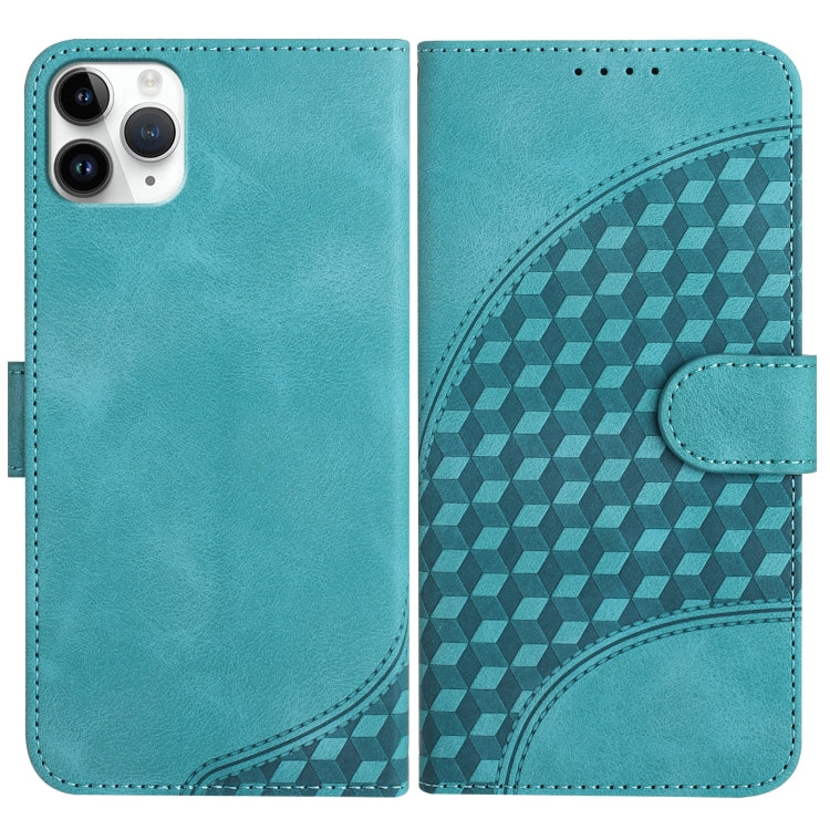 YX0060 Elephant Head Embossed Phone Leather Case with Lanyard, For iPhone 11 Pro Max, For iPhone 11, For iPhone 11 Pro