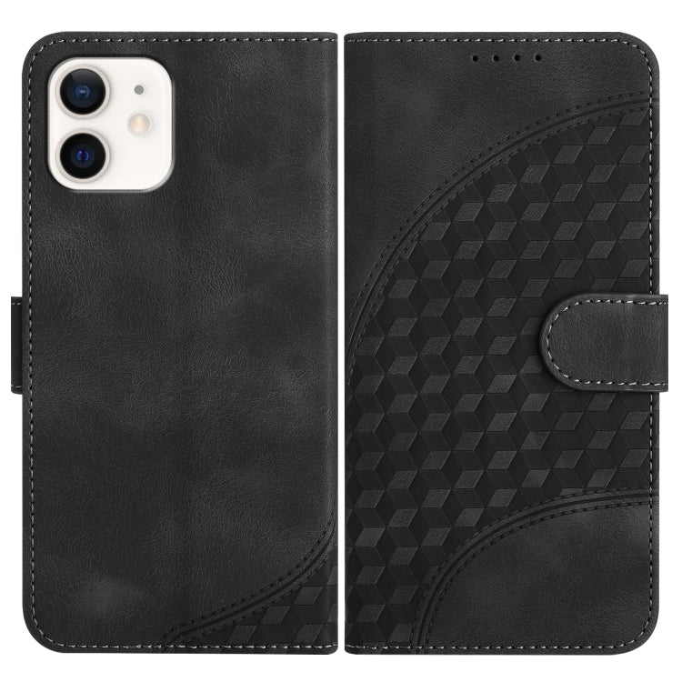 YX0060 Elephant Head Embossed Phone Leather Case with Lanyard, For iPhone 11 Pro Max, For iPhone 11, For iPhone 11 Pro