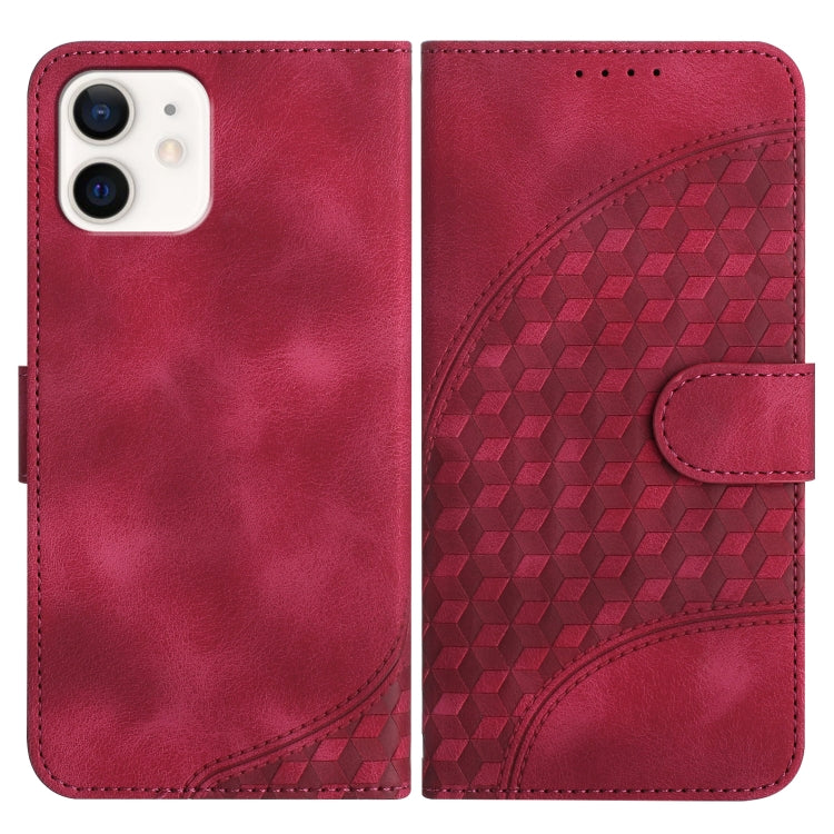 YX0060 Elephant Head Embossed Phone Leather Case with Lanyard, For iPhone 11 Pro Max, For iPhone 11, For iPhone 11 Pro