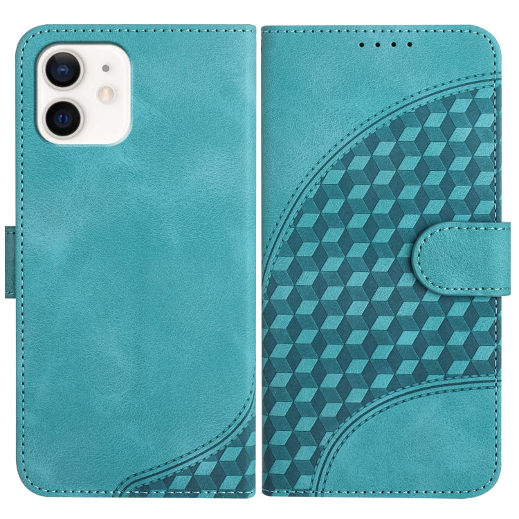 YX0060 Elephant Head Embossed Phone Leather Case with Lanyard, For iPhone 11 Pro Max, For iPhone 11, For iPhone 11 Pro