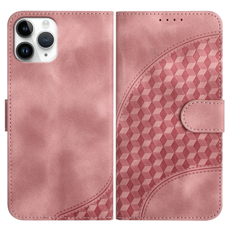 YX0060 Elephant Head Embossed Phone Leather Case with Lanyard, For iPhone 11 Pro Max, For iPhone 11, For iPhone 11 Pro
