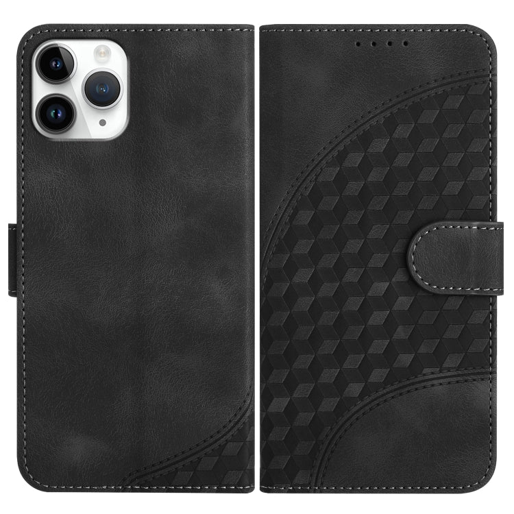 YX0060 Elephant Head Embossed Phone Leather Case with Lanyard, For iPhone 11 Pro Max, For iPhone 11, For iPhone 11 Pro