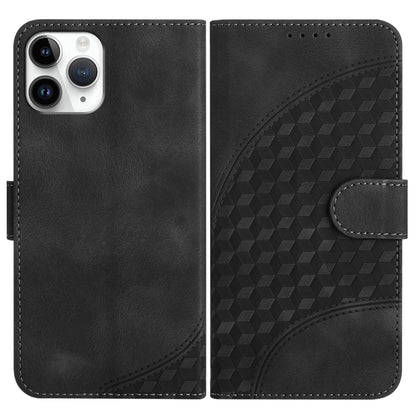 YX0060 جراب هاتف جلدي منقوش برأس فيل مع حبل، مناسب لأجهزة iPhone 12 mini وiPhone 11 Pro Max وiPhone 11 وiPhone 11 Pro وiPhone XS / X وiPhone XR