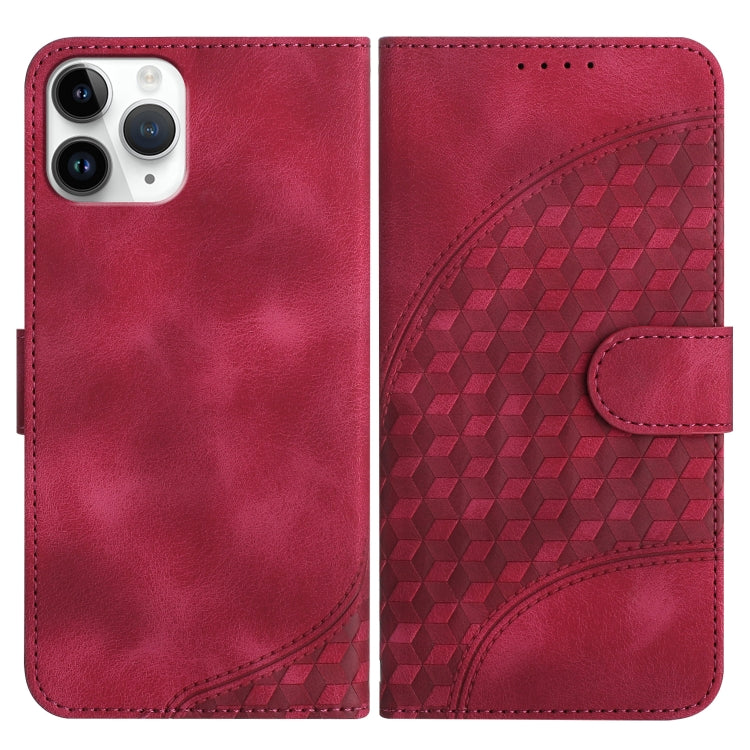 YX0060 Elephant Head Embossed Phone Leather Case with Lanyard, For iPhone 11 Pro Max, For iPhone 11, For iPhone 11 Pro