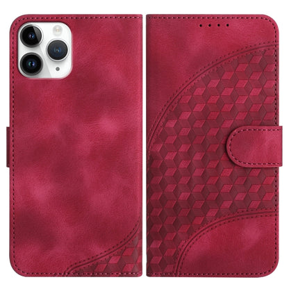 YX0060 جراب هاتف جلدي منقوش برأس فيل مع حبل، مناسب لأجهزة iPhone 12 mini وiPhone 11 Pro Max وiPhone 11 وiPhone 11 Pro وiPhone XS / X وiPhone XR