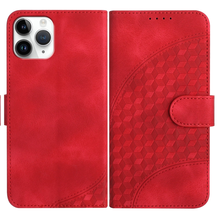 YX0060 Elephant Head Embossed Phone Leather Case with Lanyard, For iPhone 11 Pro Max, For iPhone 11, For iPhone 11 Pro