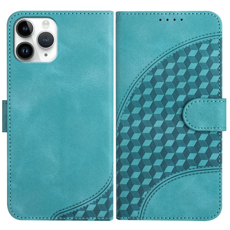 YX0060 Elephant Head Embossed Phone Leather Case with Lanyard, For iPhone 11 Pro Max, For iPhone 11, For iPhone 11 Pro