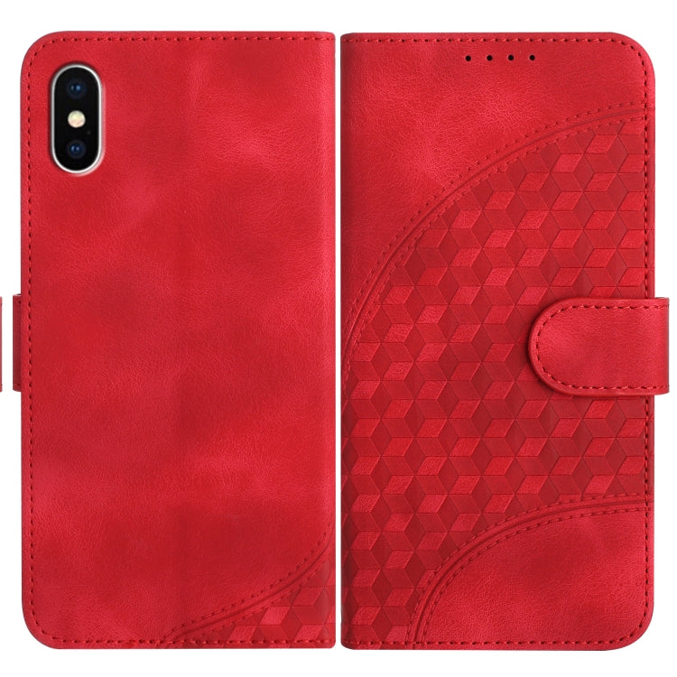 YX0060 Elephant Head Embossed Phone Leather Case with Lanyard, For iPhone XS / X, For iPhone XR, For iPhone XS Max