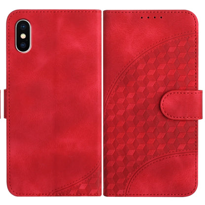 YX0060 جراب هاتف جلدي منقوش برأس فيل مع حبل، مناسب لأجهزة iPhone 12 mini وiPhone 11 Pro Max وiPhone 11 وiPhone 11 Pro وiPhone XS / X وiPhone XR