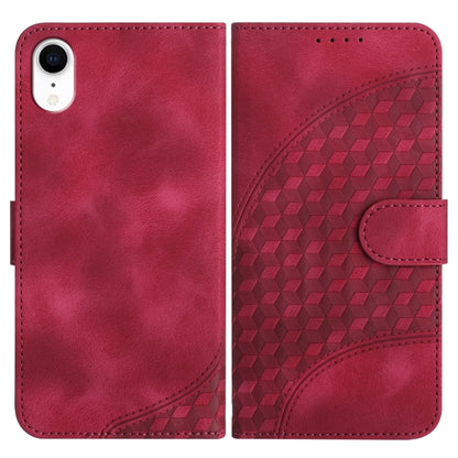 YX0060 جراب هاتف جلدي منقوش برأس فيل مع حبل، مناسب لأجهزة iPhone 12 mini وiPhone 11 Pro Max وiPhone 11 وiPhone 11 Pro وiPhone XS / X وiPhone XR