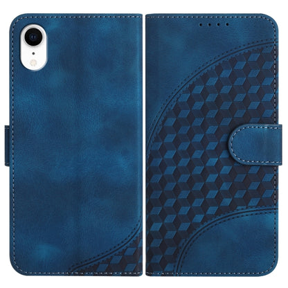 YX0060 جراب هاتف جلدي منقوش برأس فيل مع حبل، مناسب لأجهزة iPhone 12 mini وiPhone 11 Pro Max وiPhone 11 وiPhone 11 Pro وiPhone XS / X وiPhone XR