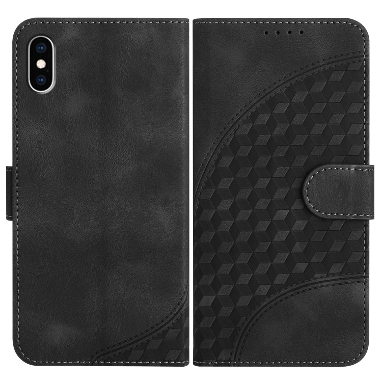 YX0060 Elephant Head Embossed Phone Leather Case with Lanyard, For iPhone XS / X, For iPhone XR, For iPhone XS Max