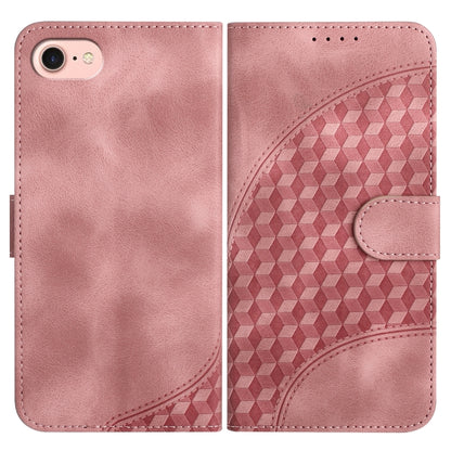YX0060 جراب هاتف جلدي منقوش برأس فيل مع حبل، مناسب لأجهزة iPhone 15 وiPhone 14 Plus وiPhone 14 وiPhone 14 Pro وiPhone 14 Pro Max وiPhone SE 2022/SE 2020/6/7/8
