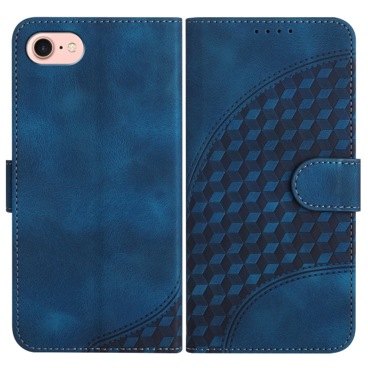 YX0060 Elephant Head Embossed Phone Leather Case with Lanyard, For iPhone 14 Pro Max, For iPhone SE 2022/SE 2020/6/7/8, For iPhone 13 Pro Max