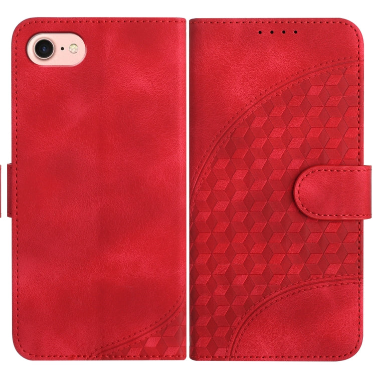 YX0060 Elephant Head Embossed Phone Leather Case with Lanyard, For iPhone 14 Pro Max, For iPhone SE 2022/SE 2020/6/7/8, For iPhone 13 Pro Max