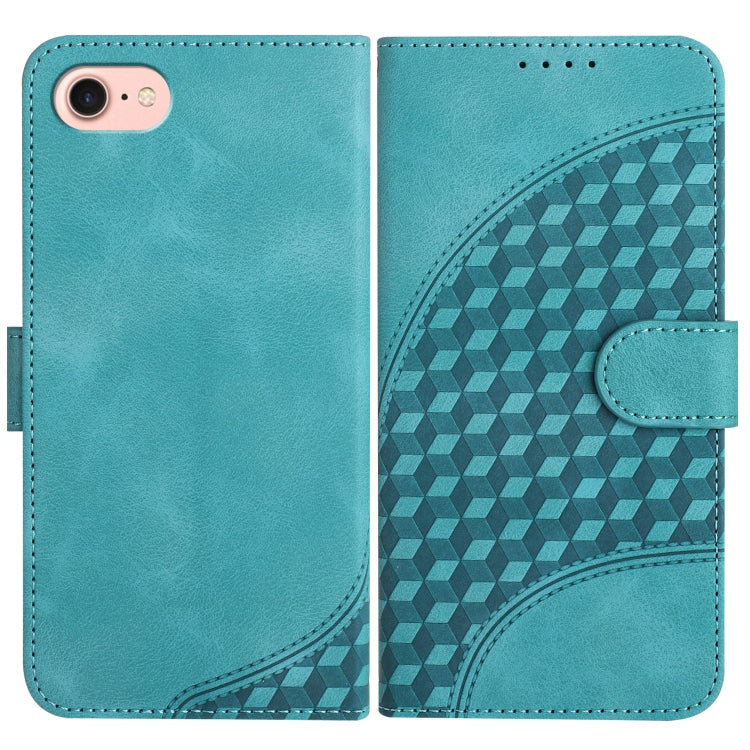 YX0060 Elephant Head Embossed Phone Leather Case with Lanyard, For iPhone 14 Pro Max, For iPhone SE 2022/SE 2020/6/7/8, For iPhone 13 Pro Max