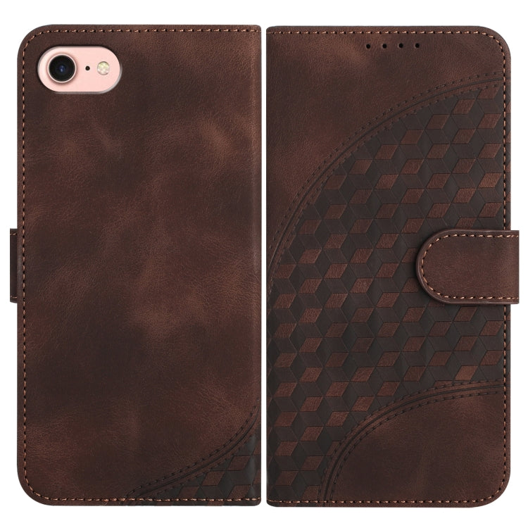 YX0060 Elephant Head Embossed Phone Leather Case with Lanyard, For iPhone 14 Pro Max, For iPhone SE 2022/SE 2020/6/7/8, For iPhone 13 Pro Max