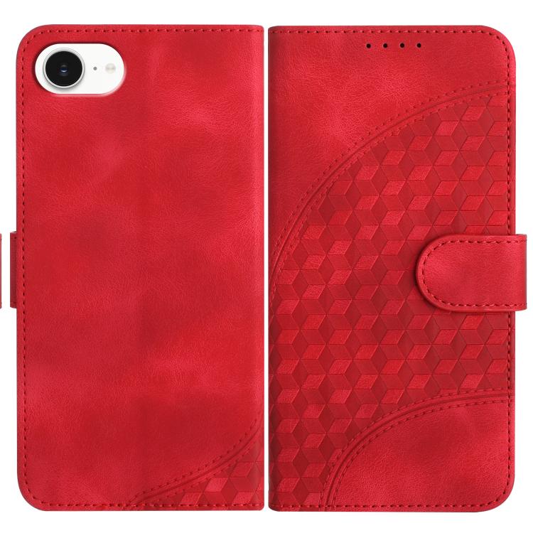 YX0060 Elephant Head Embossed Phone Leather Case with Lanyard, For iPhone 16, iPhone 16e, For iPhone 15 Pro Max