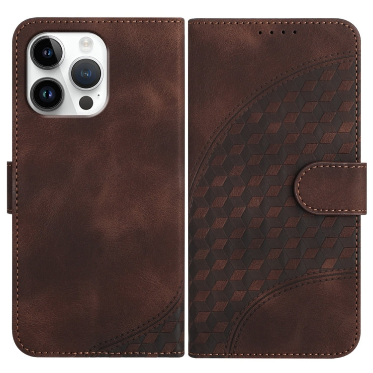 YX0060 Elephant Head Embossed Phone Leather Case with Lanyard, For iPhone 16 Pro Max, For iPhone 16 Pro, For iPhone 16 Plus