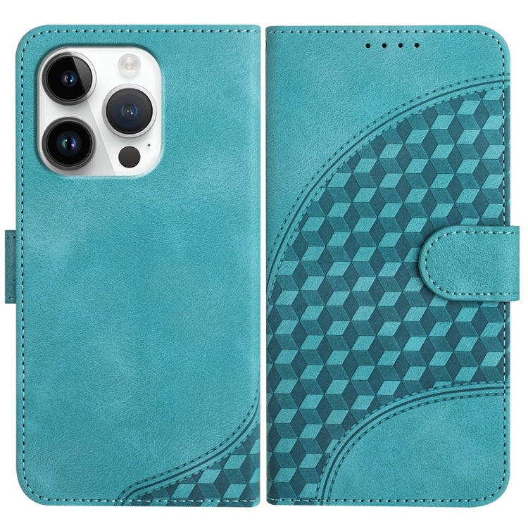 YX0060 Elephant Head Embossed Phone Leather Case with Lanyard, For iPhone 16 Pro Max, For iPhone 16 Pro, For iPhone 16 Plus