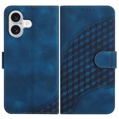 جراب هاتف جلدي منقوش برأس فيل YX0060 مع حبل، مناسب لأجهزة iPhone 17 Pro Max وiPhone 17 Pro وiPhone 17 وiPhone 17 Air وiPhone 16e وiPhone 16 Pro Max
