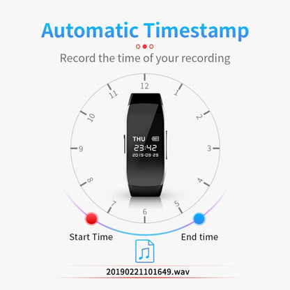 JNN C5 HD Noise Reduction Smart Recording Electronic Bracelet