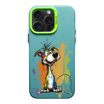 Color Ink Frosted PC+TPU Phone Case, For iPhone 15 Pro Max, For iPhone 15 Pro, For iPhone 15 Plus