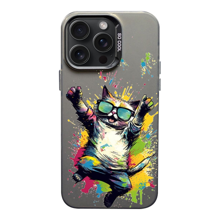 Color Ink Frosted PC+TPU Phone Case, For iPhone 15 Pro Max, For iPhone 15 Pro, For iPhone 15 Plus