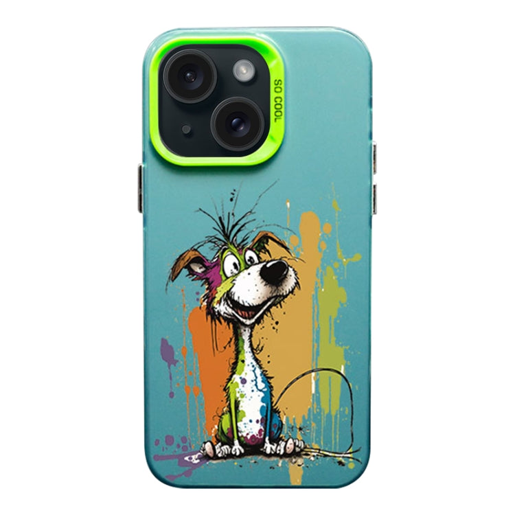 Color Ink Frosted PC+TPU Phone Case, For iPhone 15 Pro Max, For iPhone 15 Pro, For iPhone 15 Plus