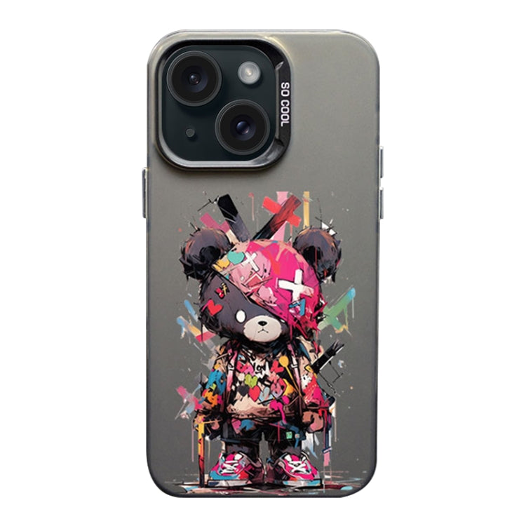 Color Ink Frosted PC+TPU Phone Case, For iPhone 15 Pro Max, For iPhone 15 Pro, For iPhone 15 Plus