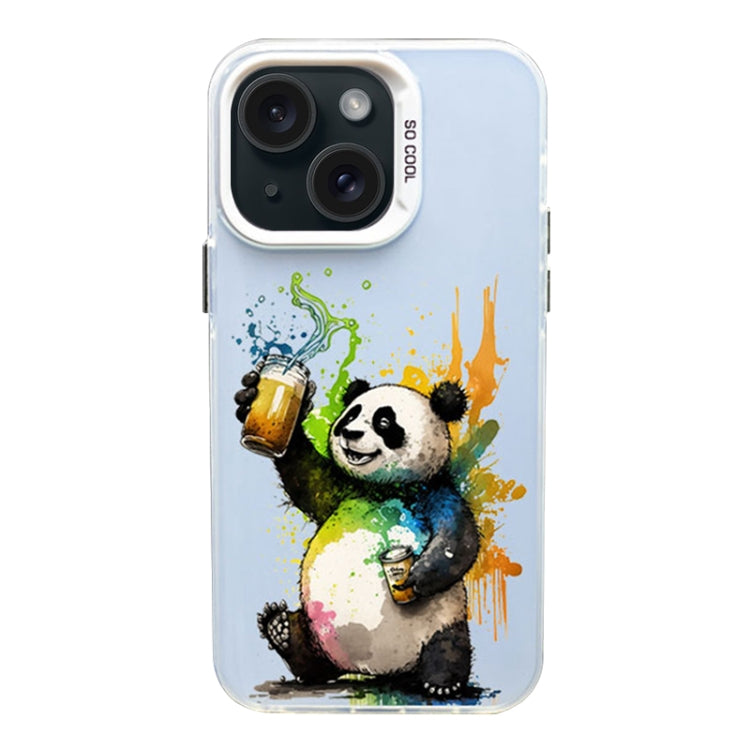 Color Ink Frosted PC+TPU Phone Case, For iPhone 15 Pro Max, For iPhone 15 Pro, For iPhone 15 Plus