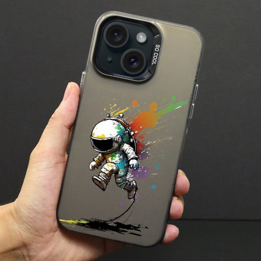 Color Ink Frosted PC+TPU Phone Case, For iPhone 15, For iPhone 14 Plus, For iPhone 14