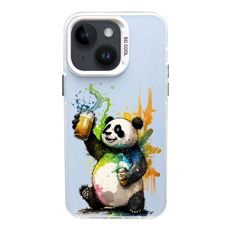 Color Ink Frosted PC+TPU Phone Case, For iPhone 15, For iPhone 14 Plus, For iPhone 14