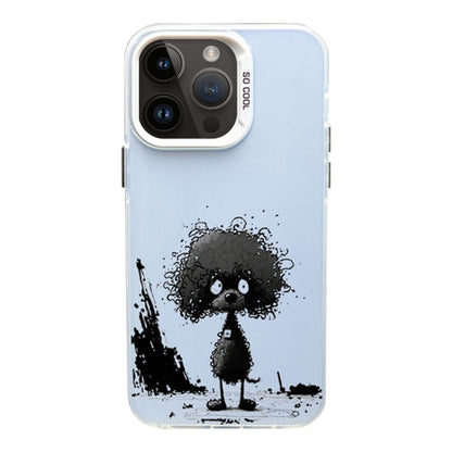 Color Ink Frosted PC+TPU Phone Case, For iPhone 14 Pro, For iPhone 14 Pro Max, For iPhone 13 Pro Max