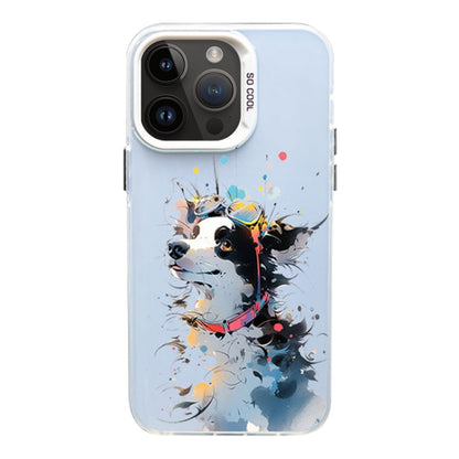 Color Ink Frosted PC+TPU Phone Case, For iPhone 14 Pro, For iPhone 14 Pro Max, For iPhone 13 Pro Max