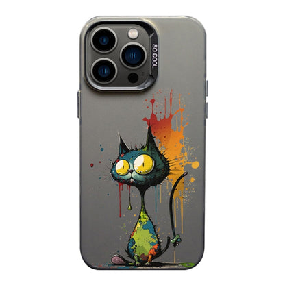 Color Ink Frosted PC+TPU Phone Case, For iPhone 14 Pro, For iPhone 14 Pro Max, For iPhone 13 Pro Max