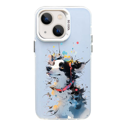 Color Ink Frosted PC+TPU Phone Case, For iPhone 13 Pro, For iPhone 13, For iPhone 12