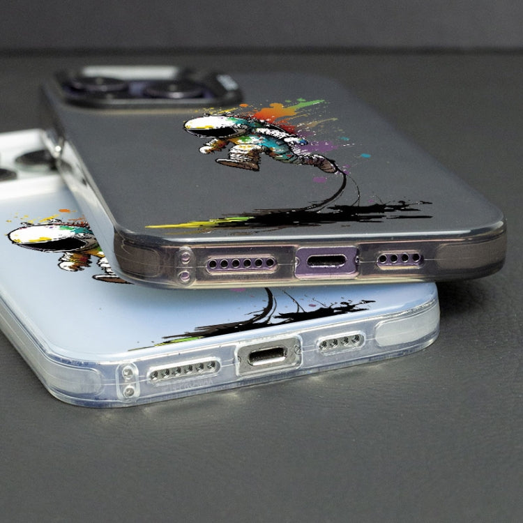Color Ink Frosted PC+TPU Phone Case, For iPhone 11