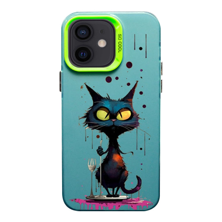 Color Ink Frosted PC+TPU Phone Case, For iPhone 11