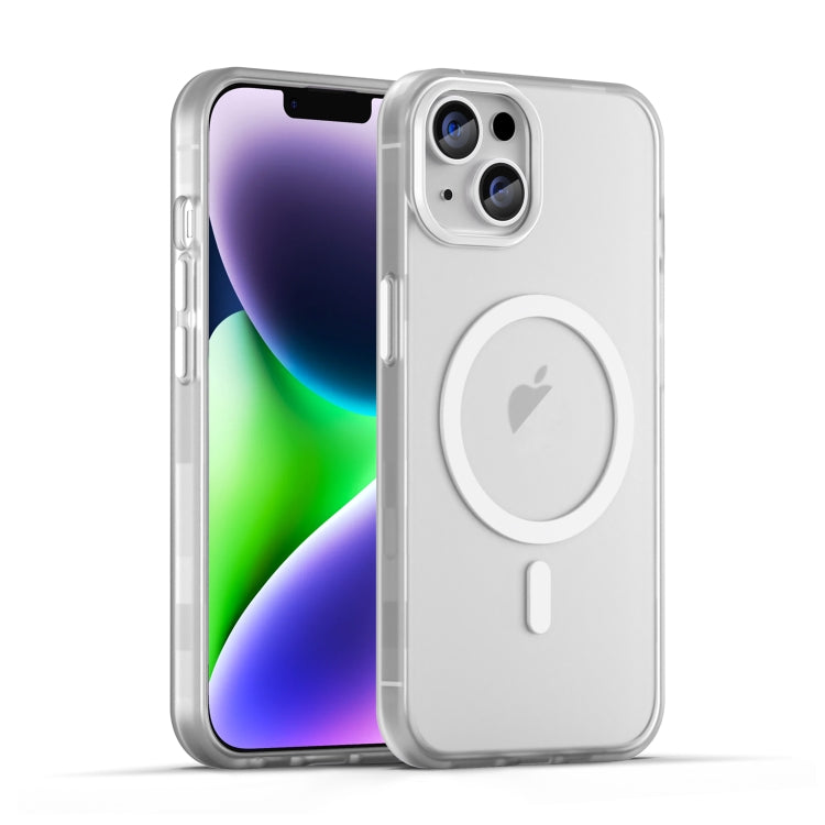 MagSafe Frosted Translucent TPU + PC Full Coverage Phone Case, For iPhone 15, For iPhone 14 Plus