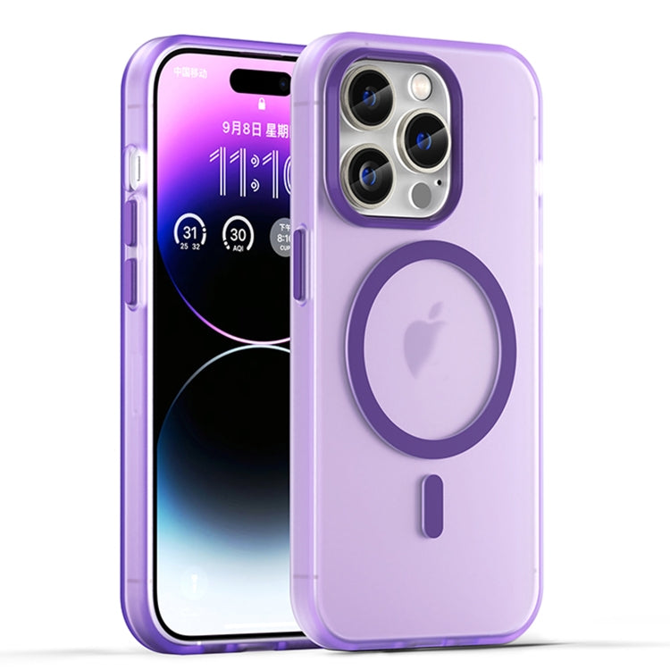 MagSafe Frosted Translucent TPU + PC Full Coverage Phone Case, For iPhone 15 Pro, For iPhone 15 Plus