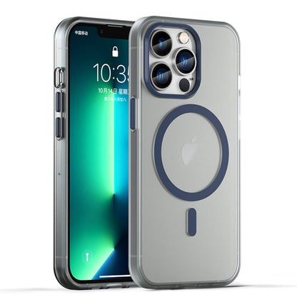 جراب هاتف MagSafe Frosted شفاف من مادة TPU + PC بتغطية كاملة، لهاتف iPhone 13 Pro Max، لهاتف iPhone 13 Pro، لهاتف iPhone 13، لهاتف iPhone 12، لهاتف iPhone 12 Pro Max